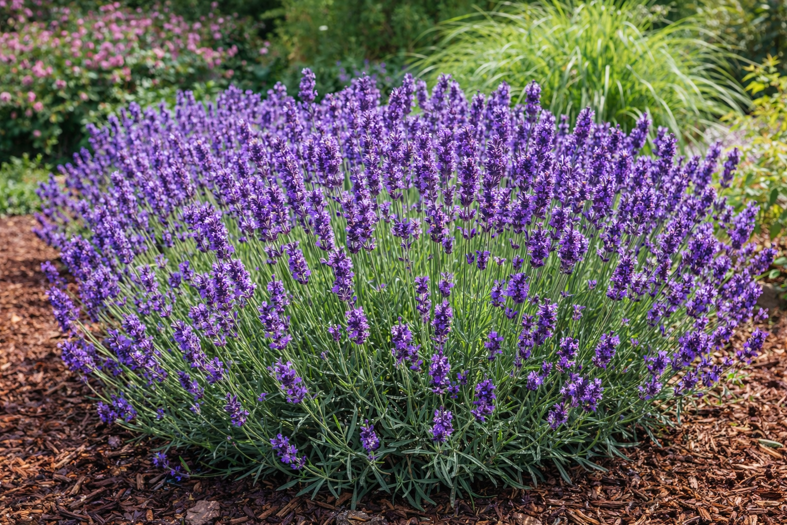 Lavendel im Beet